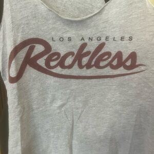 Young & Reckless Tank with Maroon Print